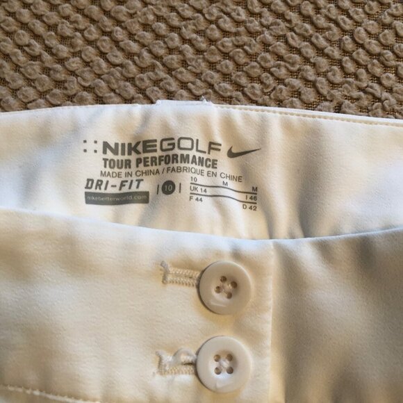 NIKE GOLF TOUR PERFORMANCE Womens' White Golf Pants Size 10 - Picture 8 of 11